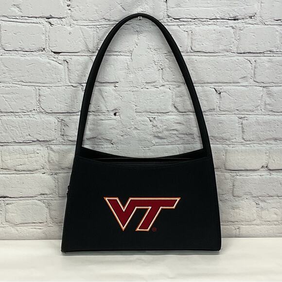 Sandol NCAA Virginia Tech Hokie Shoulder Bag/Purse Black/Maroon/Orange Game Day - Picture 1 of 7